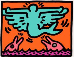 Keith Haring, Pop Shop V: one print, 1989