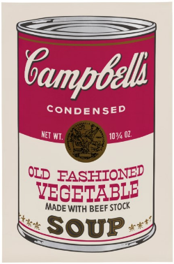 Andy Warhol, Old Fashioned Vegetable, Campbell’s Soup II, 1969