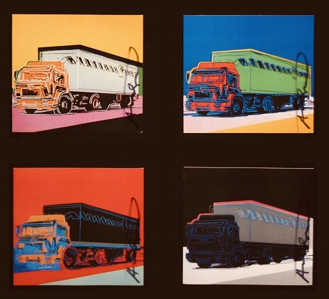 Andy Warhol, Trucks Invitation Card Announcement Cards (4), 1985